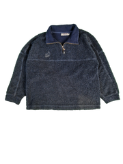 Vintage TinTin Fleecejacke Tim & Struppi Dunkelblau/Schwarz M-L