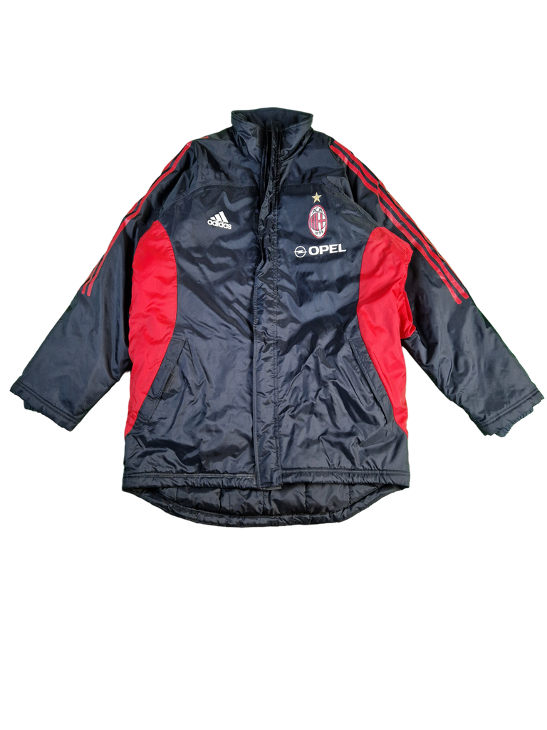 Adidas Winterjacke AC Milan Merch Opel Rot Schwarz D7 L XL RareRags