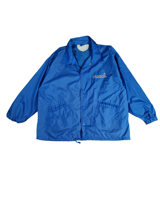 Vintage Anvil Windbreaker "Steelworx" Dünn Blau L