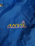 Vintage Anvil Windbreaker "Steelworx" Dünn Blau L