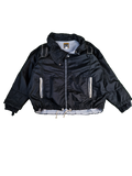 Rare! Vintage JetSet Jacke "The Wave" Swiss RiRi Zip Mit Fleece Schwarz L-XL