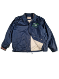 Vintage Chevignong Jacke Leicht Gefüttert Backprint Blau Grün XL