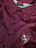 Vintage Hilton Jacke Leicht Gefüttert Hamburg Hornets Made In USA Rot XL-XXL