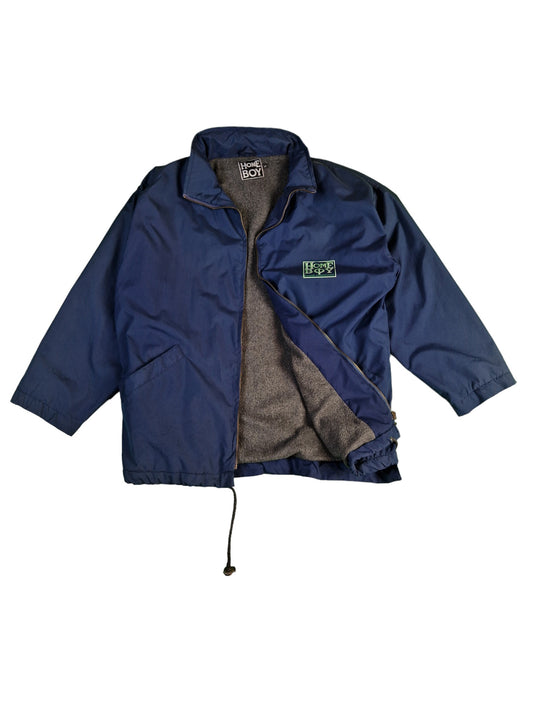 Vintage Home Boy Jacke Leicht Gefüttert "Loud.Couture" Blau Grün S-M