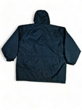 Vintage Nike Jacke / Parker "Coach Kemp" Defekter Reißverschluss Dunkelgrün L-XL