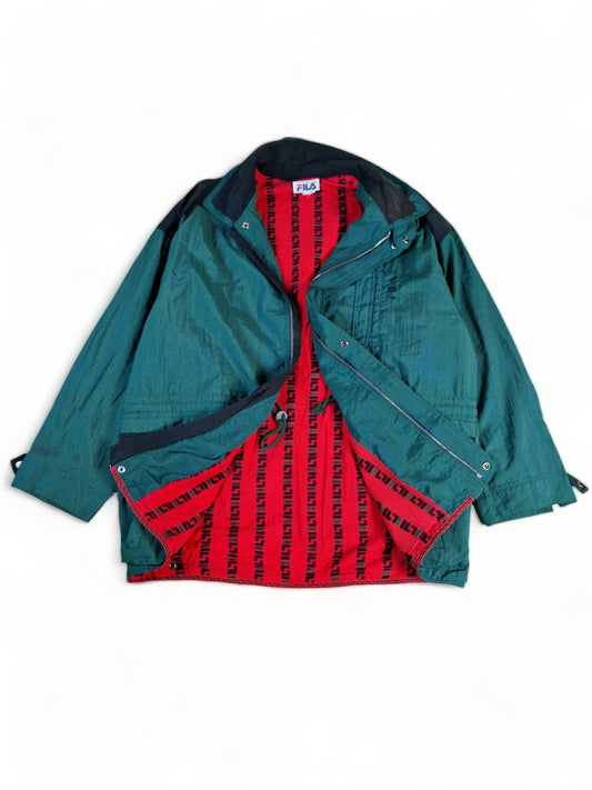Vintage Fila Jacke / Parka Made In Hong Kong Grün L