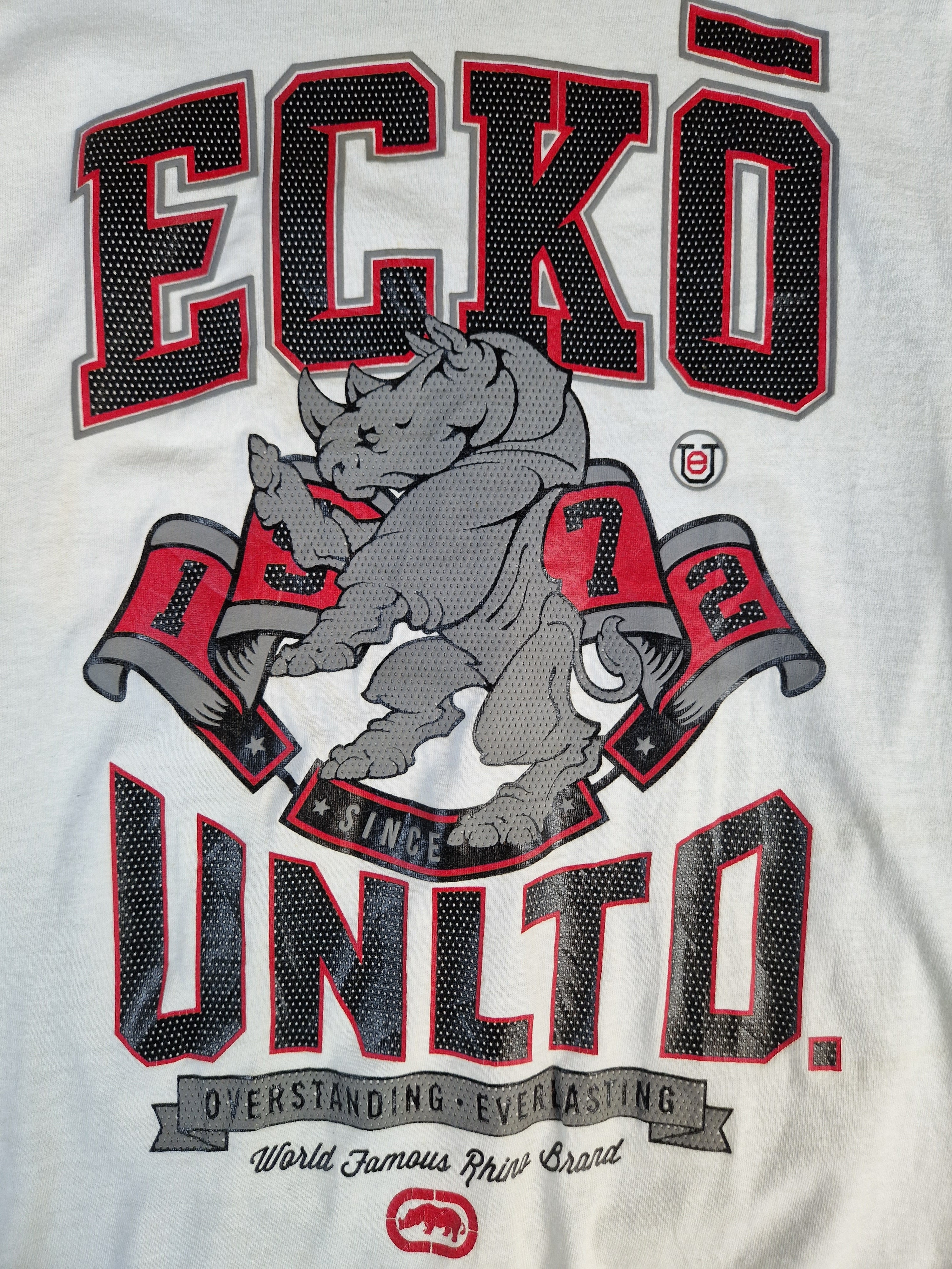 Eckō Unlimited Shirt Y2K Optik Weiß M - RareRags