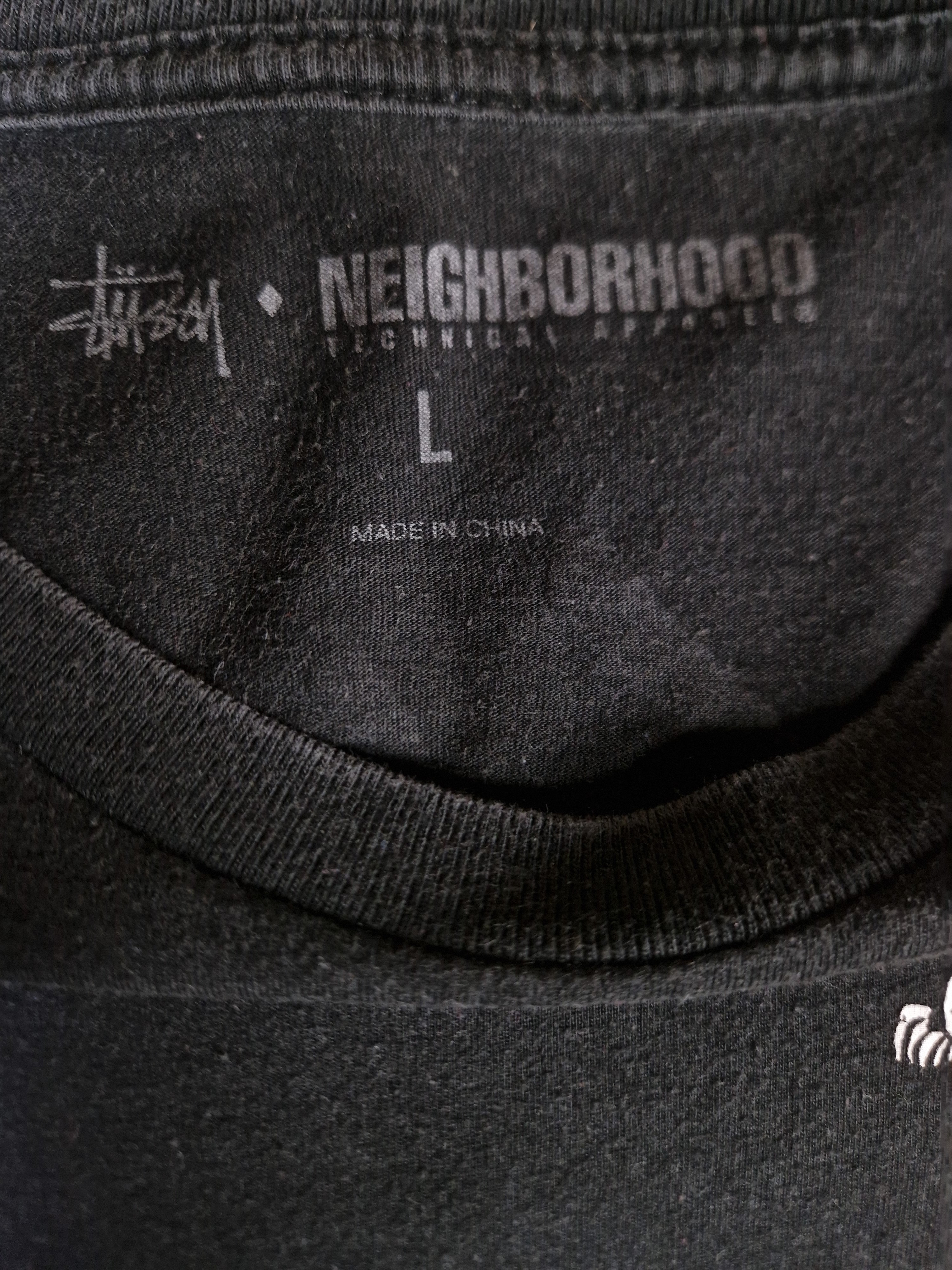 Stussy x Neighborhood Shirt "Life conspiracy 42..." Schwarz L - RareRags