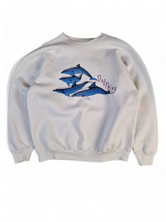 Vintage Sweater Delfine By Rico Weiß M-L