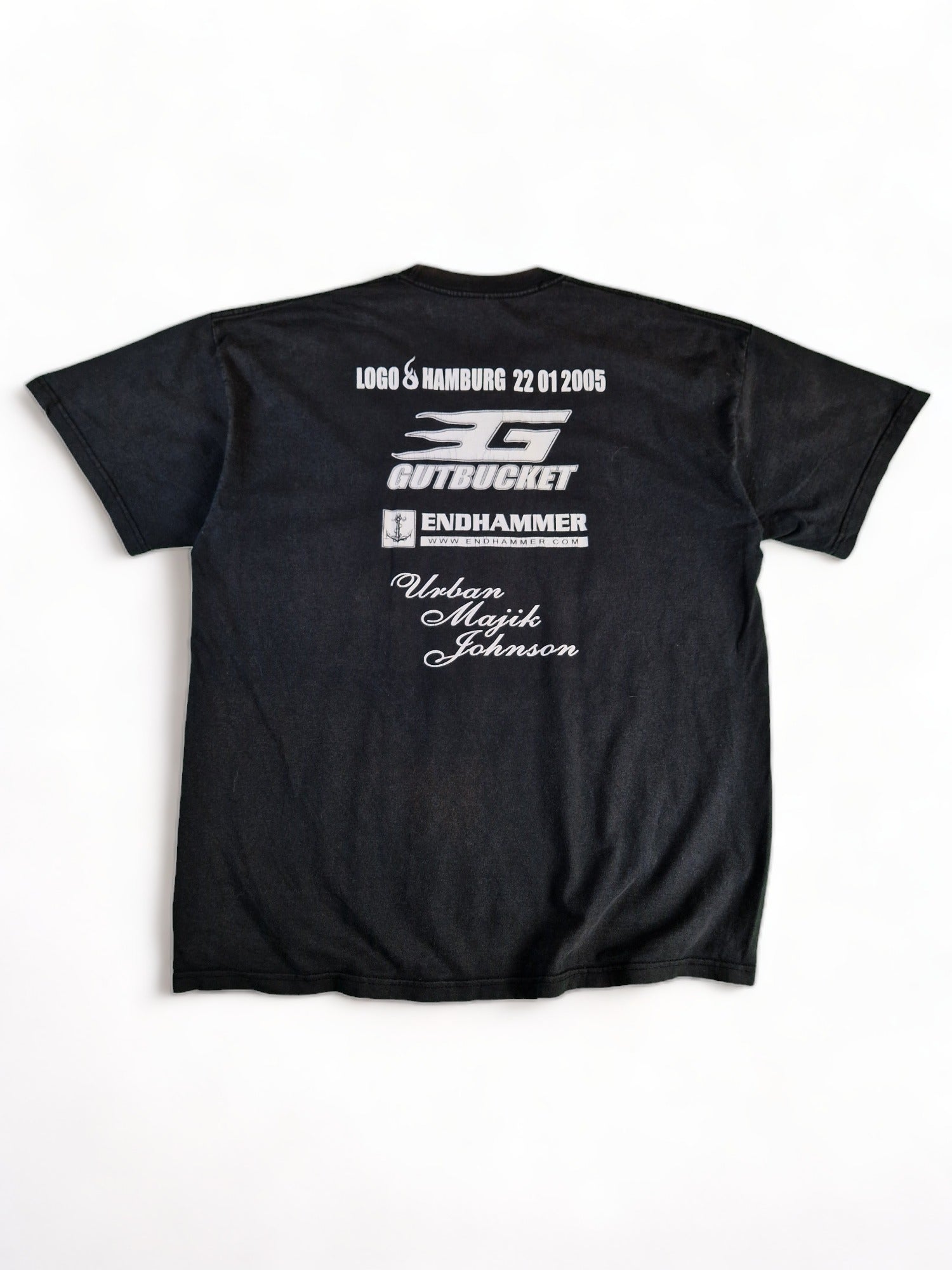 Fruit Of The Loom Shirt "Burn Hamburg Burn" Logo 2005 Schwarz XL - RareRags