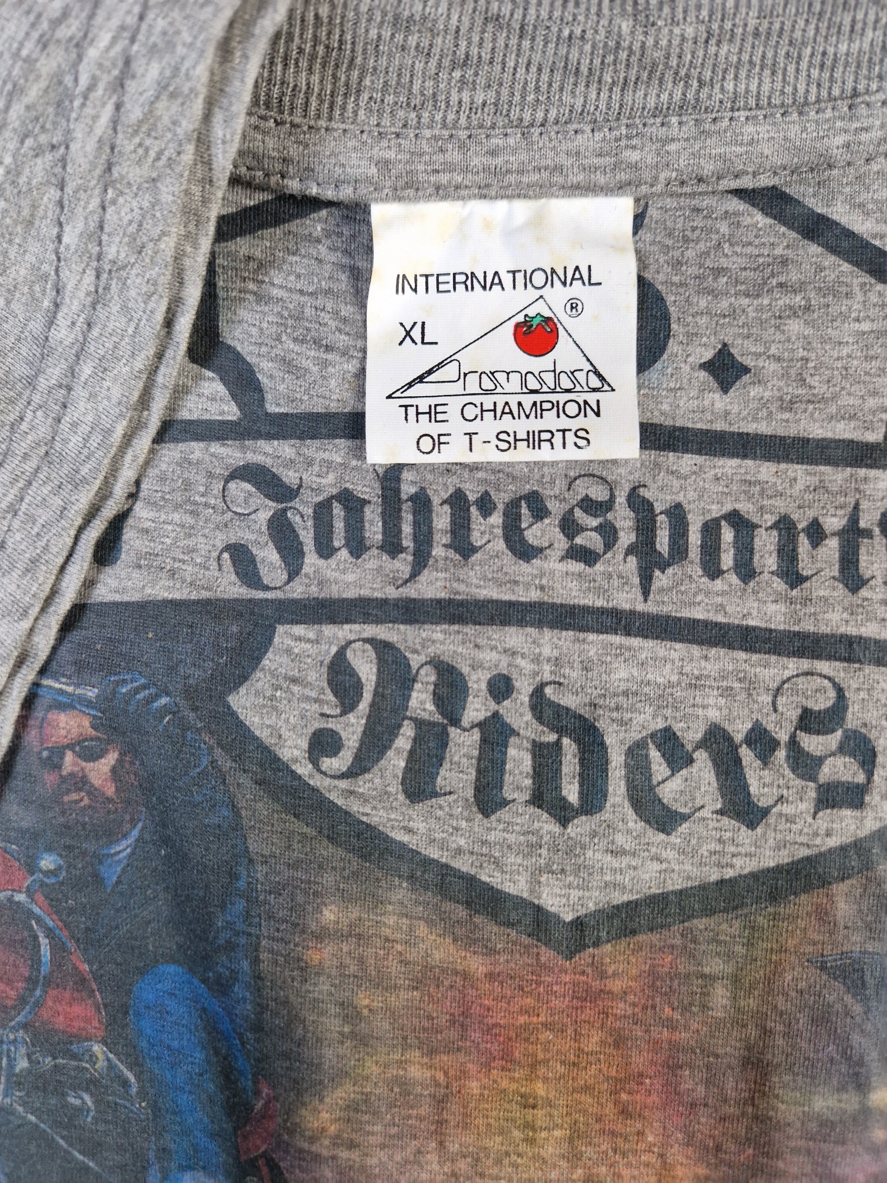 Vintage Promodoro Shirt Riders Jahresparty Grau XL - RareRags