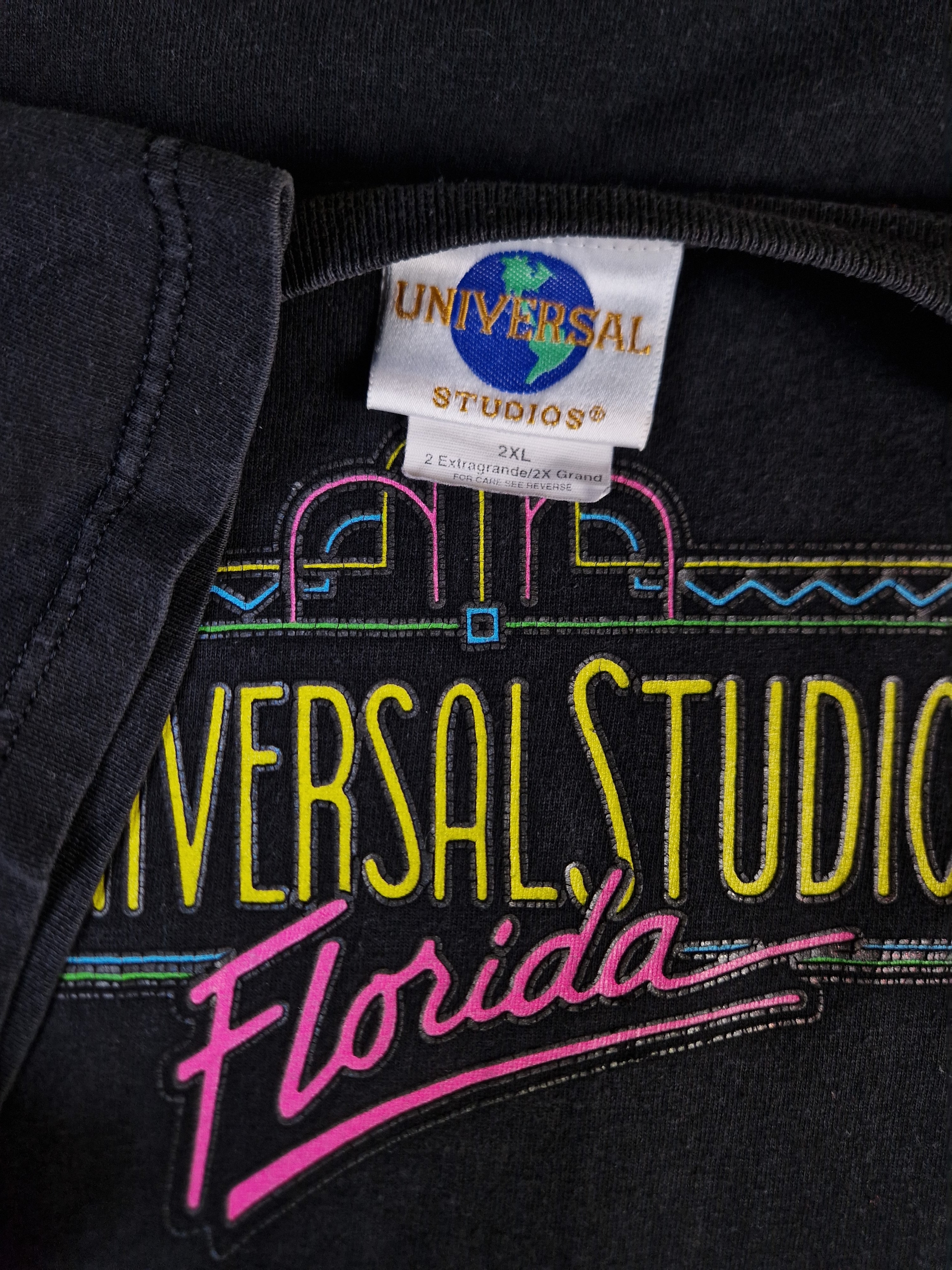 Vintage Universal Studios Shirt Florida Made In USA Schwarz 2XL - RareRags