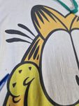 Vintage United Feature Syndicat Shirt Garfield 1978 Single Stitche Weiß L-XL