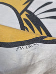 Vintage United Feature Syndicat Shirt Garfield 1978 Single Stitche Weiß L-XL