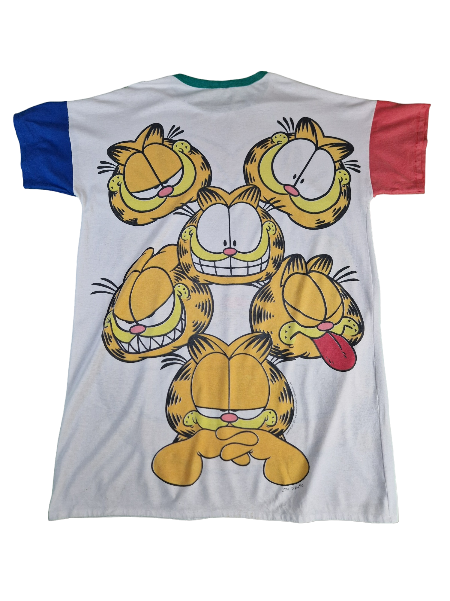 Vintage United Feature Syndicat Shirt Garfield 1978 Single Stitche Weiß L-XL - RareRags
