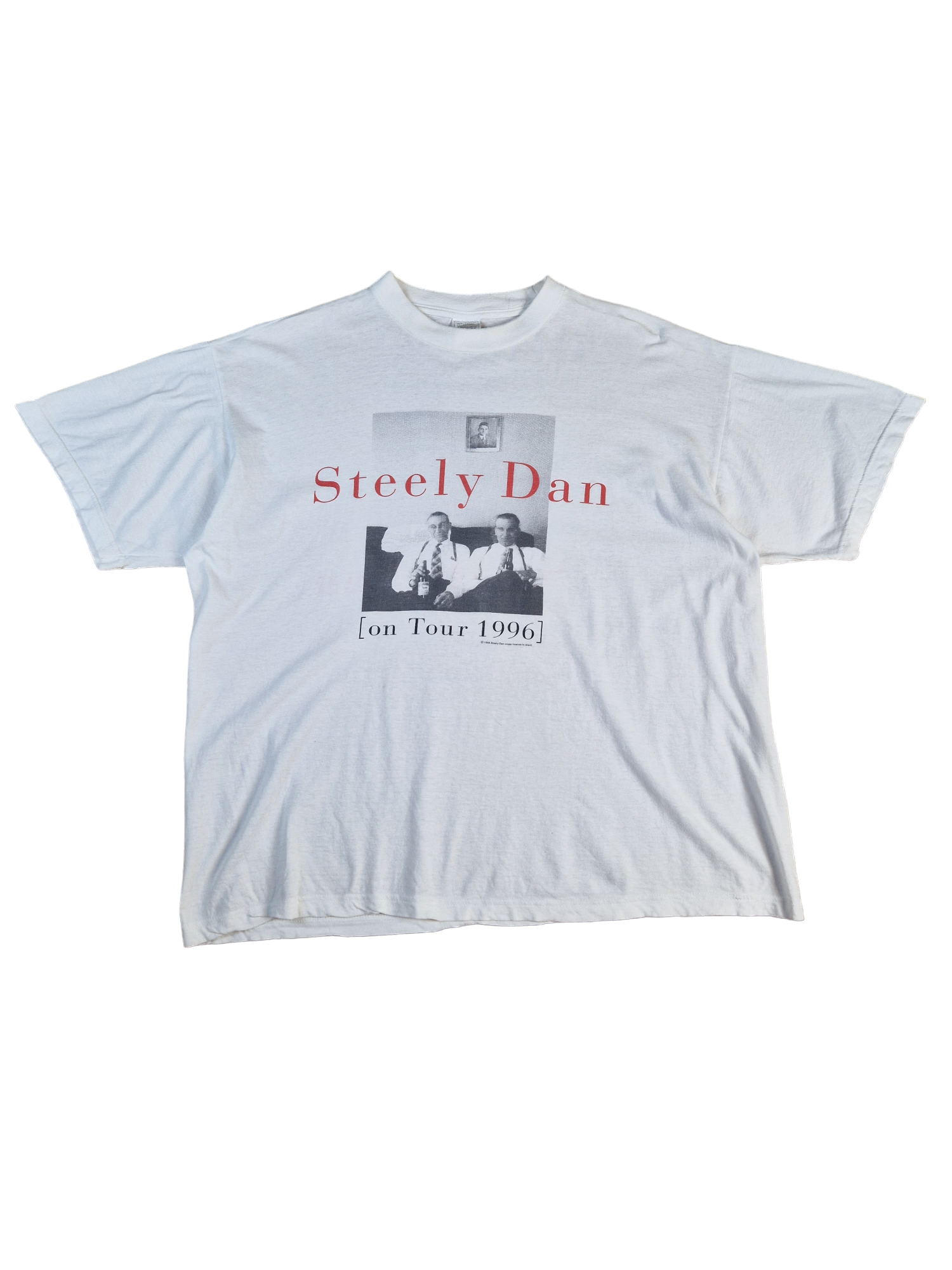 Vintage Giant Shirt Steely Dan On Tour 1996 Weiß XL