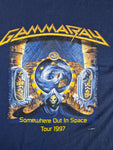 Vintage Screen Stars Shirt GammaRay "Somewhere Out In Space Tour 1997" Single Stitch DunkelblauXL