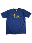 Vintage Fruit Of The Loom Shirt Tiny Elvis Dunkelblau XXL