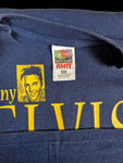 Vintage Fruit Of The Loom Shirt Tiny Elvis Dunkelblau XXL