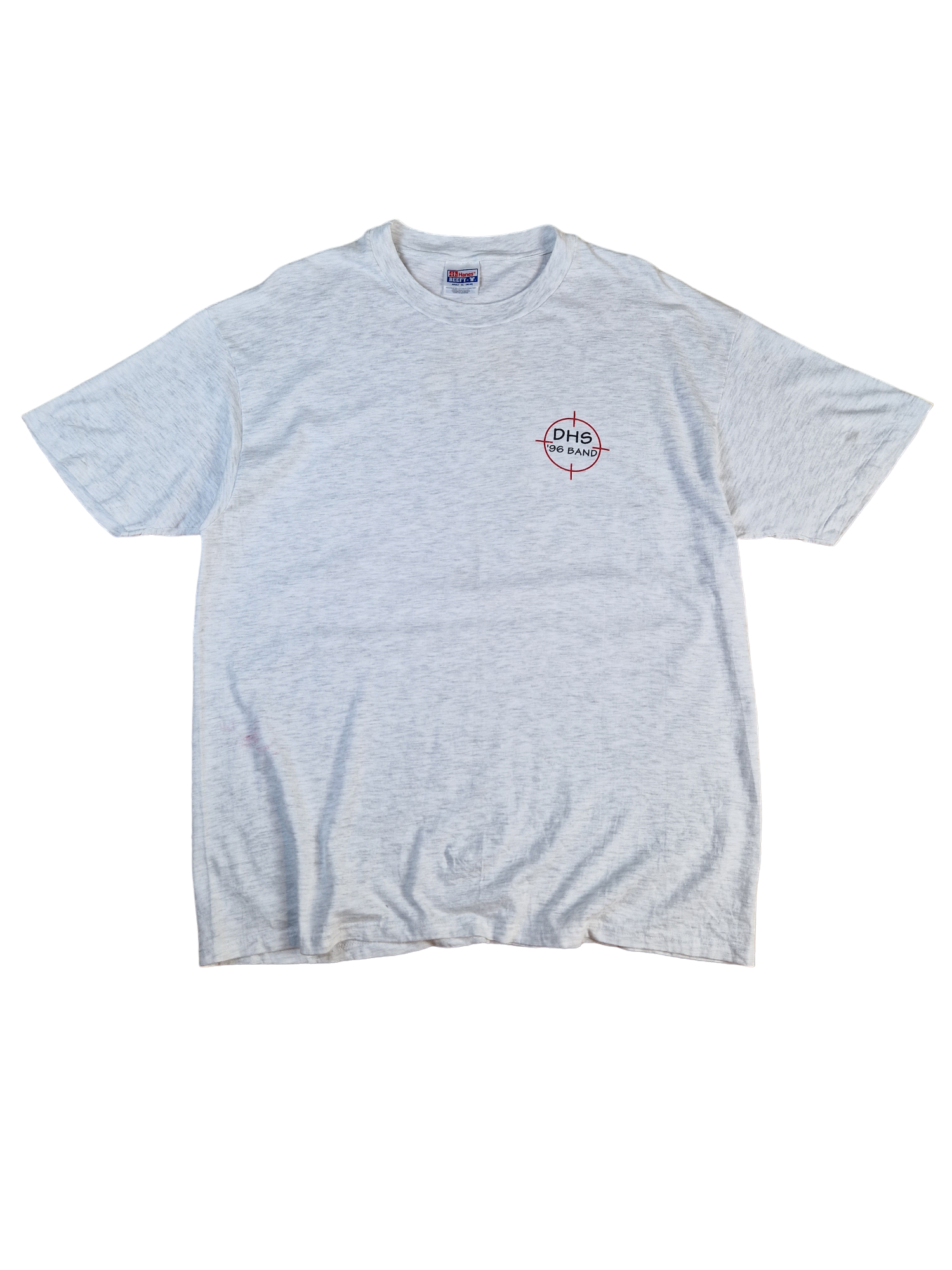 Vintage Hanes Shirt DHS' 96 Band Bond Single Stitch Grau XL - RareRags