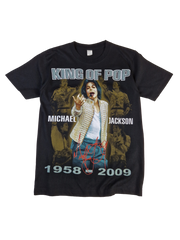 The King Of Pop Memorial Shirt Michael Jackson 1958-2009 Schwarz M