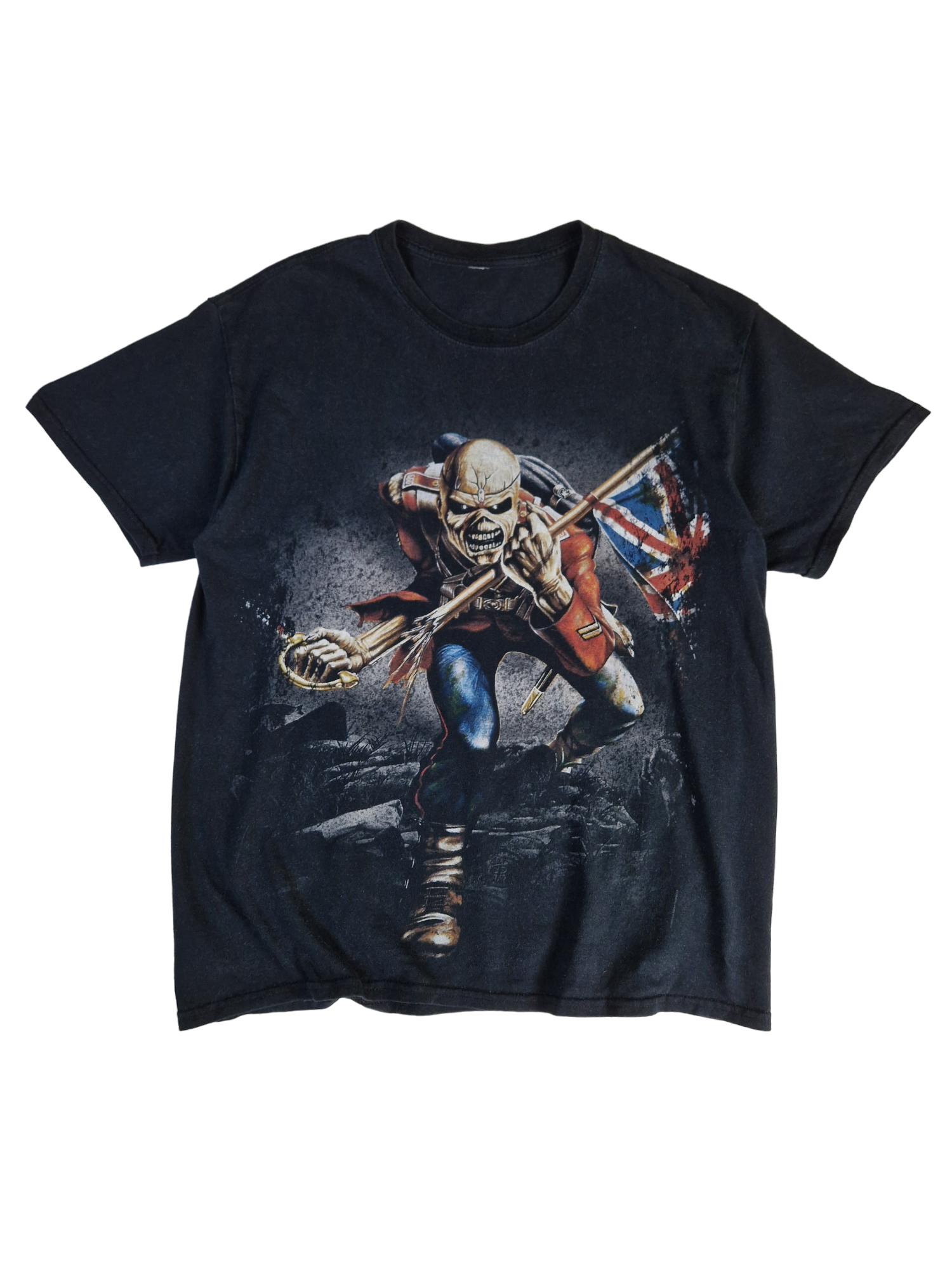 Iron Maiden Shirt "The Trooper" Retro Print 2013 Schwarz L-XL