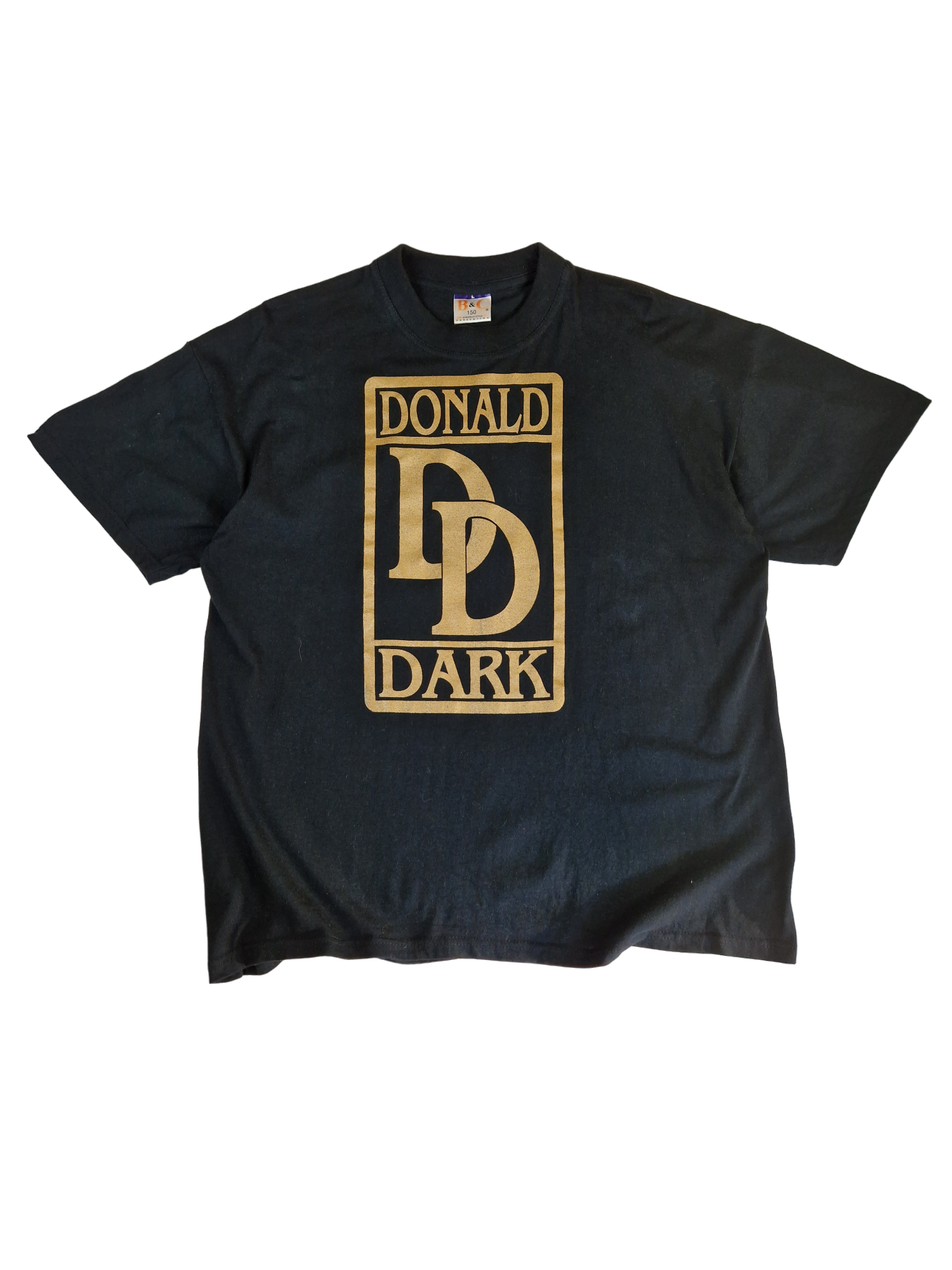 Vintage B&C Shirt Donald Dark "The Three Evil Kings" Punk/Metal Deutsch Schwarz L - RareRags