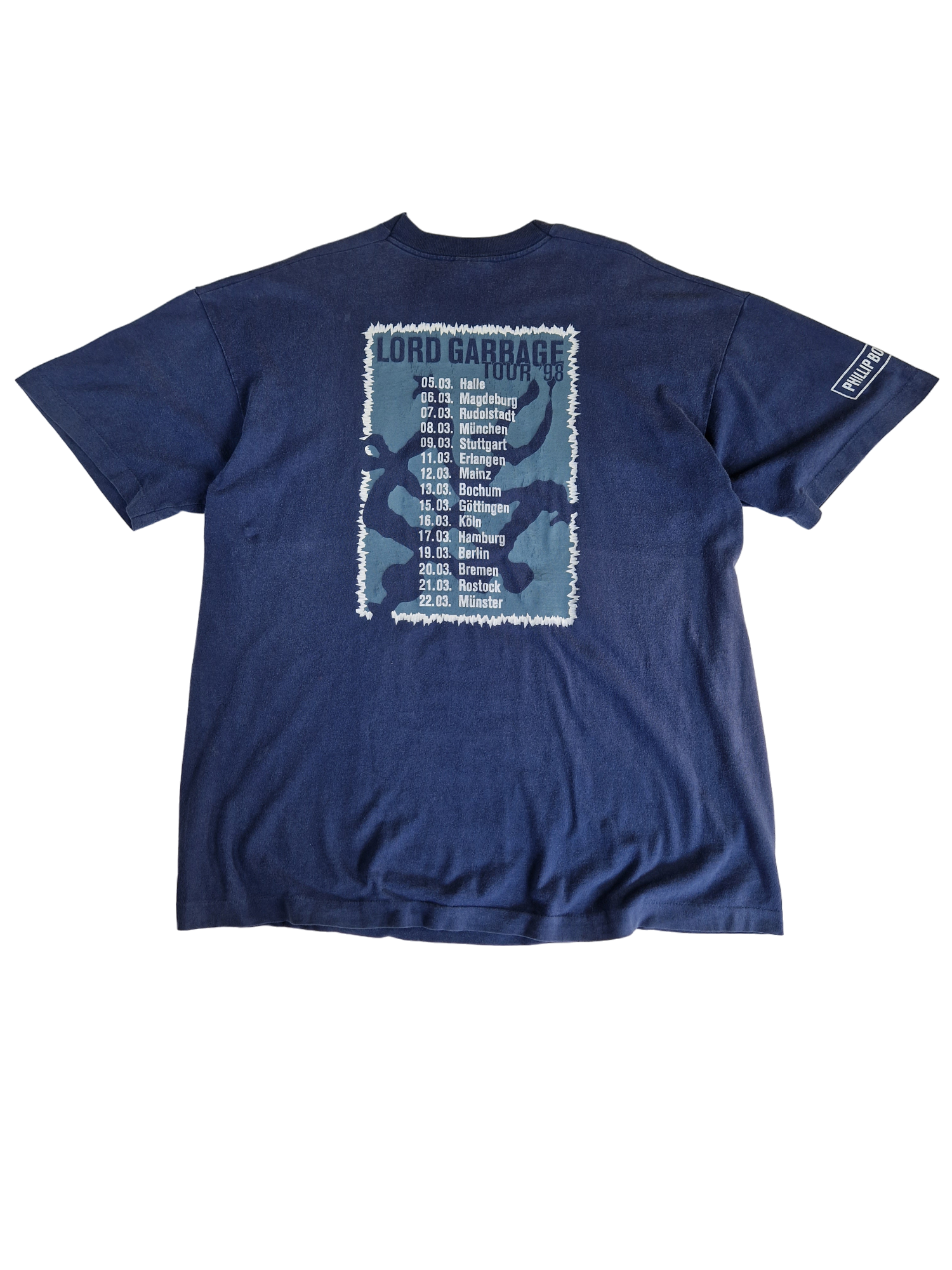 Vintage Screen Stars Shirt Lord Garbage 1998 Phil Boa Single Stitch Ausgewaschen Blau XL