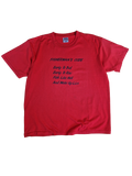 Vintage Oneita Shirt 80s "Fisherman's Code" Single Stitch Made In USA Rot XL