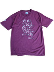 Vintage Screen Stars Shirt Shakespeares Globe "All The World's A Stage..." Single Stitch Made In Ireland Rot L - RareRags