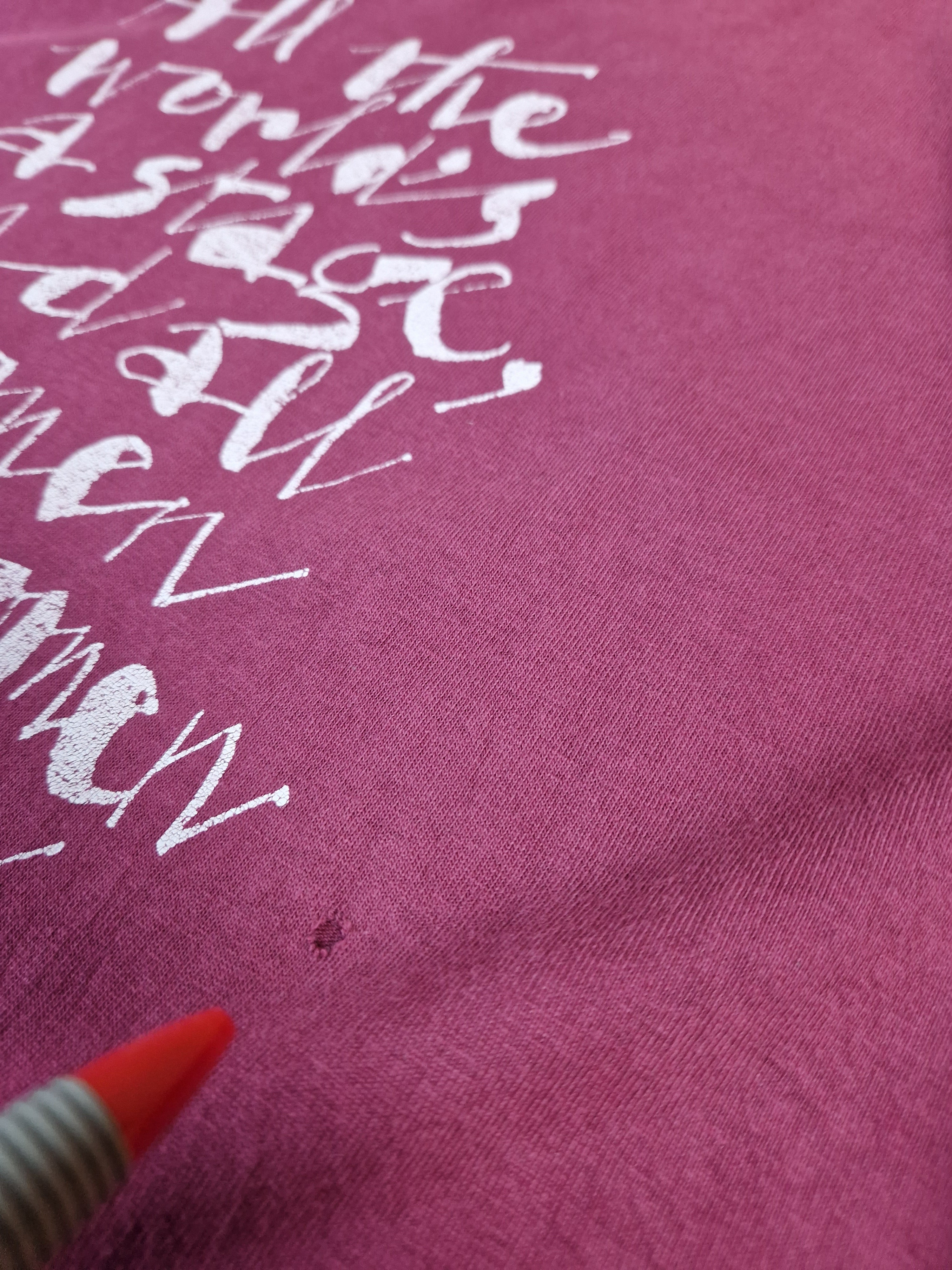 Vintage Screen Stars Shirt Shakespeares Globe "All The World's A Stage..." Single Stitch Made In Ireland Rot L - RareRags