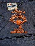 Vintage Hanes Shirt 1988 Lucys Worm Eater Club Made In USA Single Stitch Dunkelblau XL