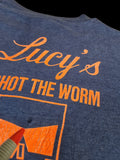 Vintage Hanes Shirt 1988 Lucys Worm Eater Club Made In USA Single Stitch Dunkelblau XL