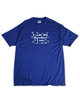 Vintage Hanes Shirt "I Code 4D Therefore I Am" 1994 Single Stitch Made In USA Dunkelblau XL