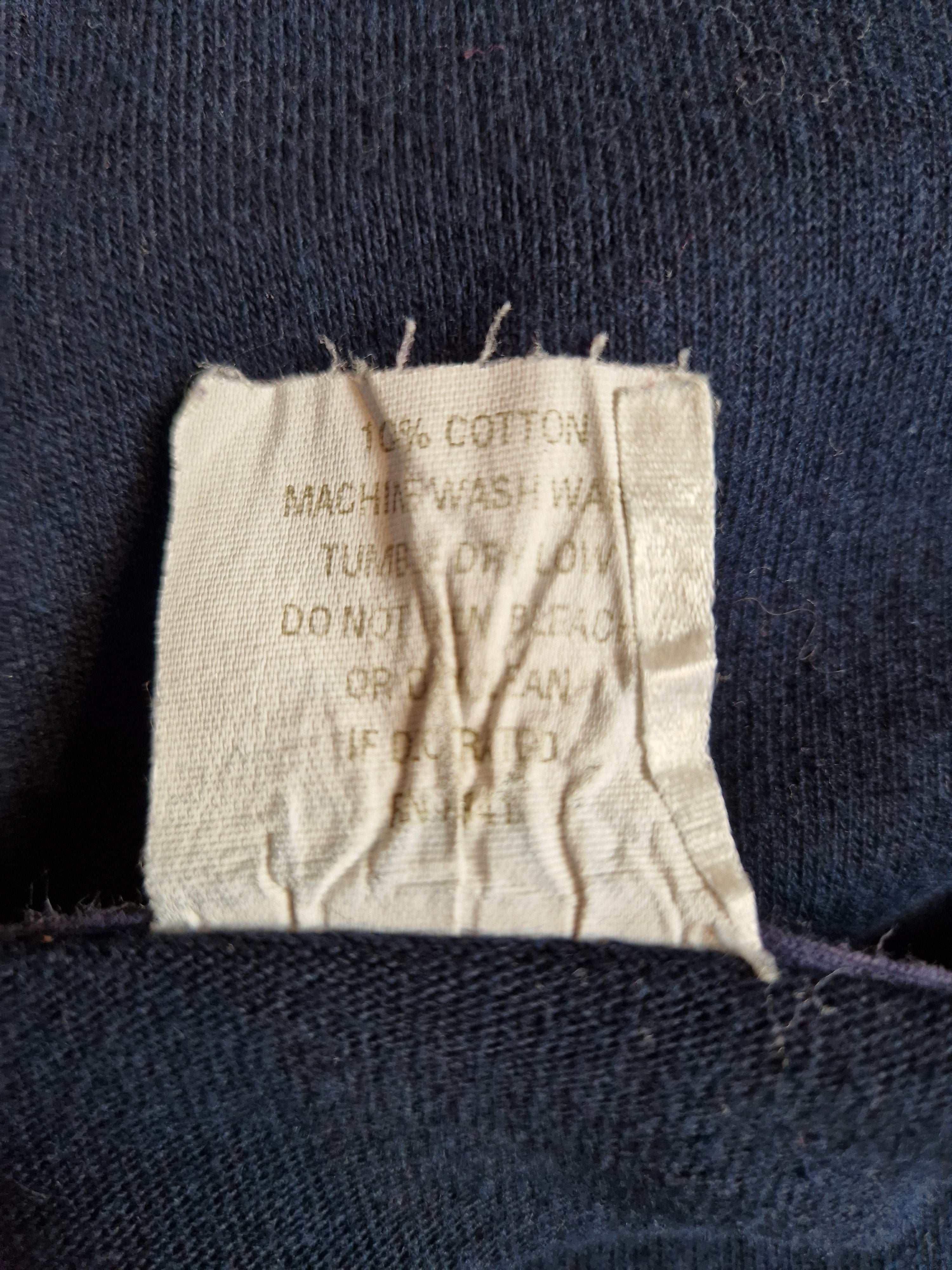 Vintage Shirt "Stressed Out" Single Stitch Made In USA Dunkelblau XL - RareRags