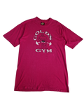 Vintage Gold's Gym Shirt Made In USA Single Stitch Rosa L