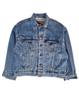 Vintage Levis Jeansjacke Made In USA Orange Tab Hellblau XS-S