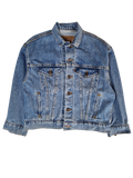 Vintage Levis Jeansjacke Made In USA Orange Tab Hellblau XS-S