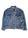 Vintage Levis Jeansjacke Made In USA Orange Tab Hellblau XS-S