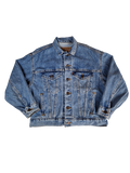 Vintage Levis Jeansjacke Made In USA Orange Tab Hellblau XS-S