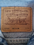 Vintage Levis Jeansjacke Made In USA Orange Tab Hellblau XS-S