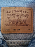 Vintage Levis Jeansjacke Made In USA Orange Tab Hellblau XS-S