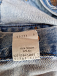Vintage Levis Jeansjacke Made In USA Orange Tab Hellblau XS-S