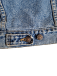 Vintage Levis Jeansjacke Made In USA Orange Tab Hellblau XS-S