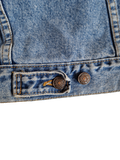 Vintage Levis Jeansjacke Made In USA Orange Tab Hellblau XS-S