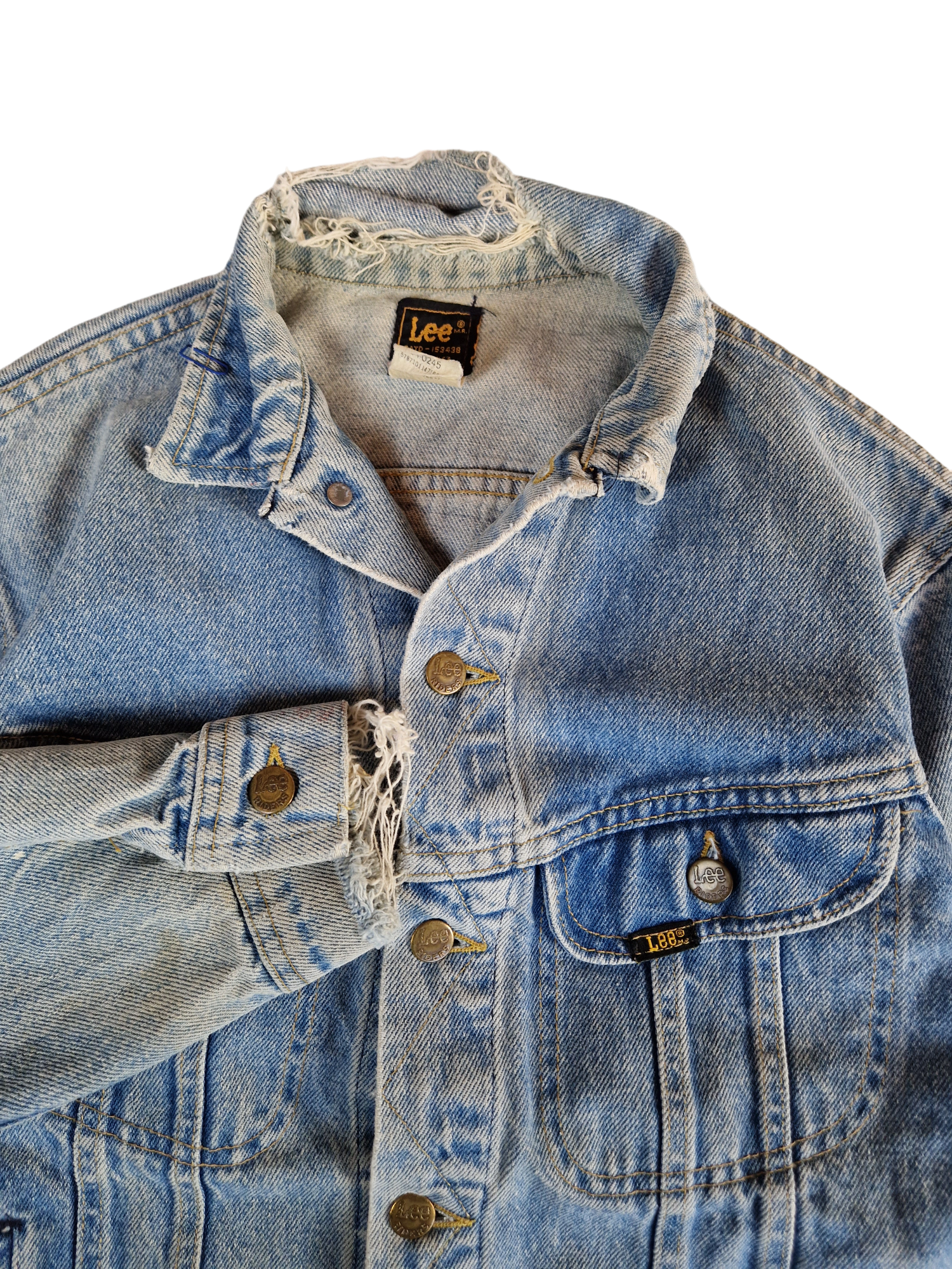Vintage Lee Jeansjacke Made In USA Hellblau (16) S-M