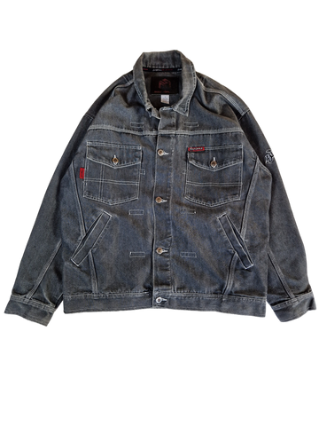 Southpole Jeansjacke Y2K Vibes Dark Denim Oversized Grau M