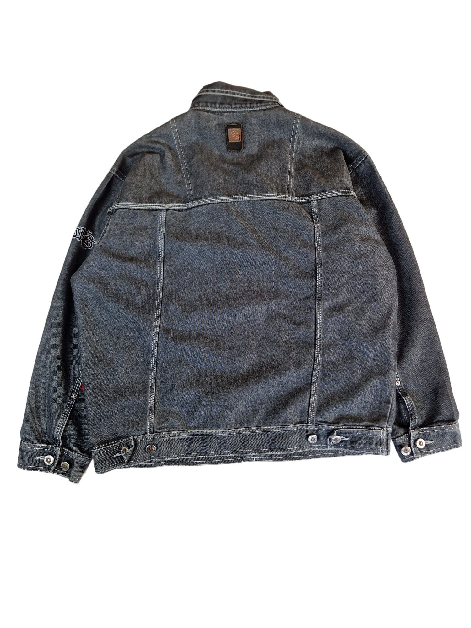 Southpole Jeansjacke Y2K Vibes Dark Denim Oversized Grau M