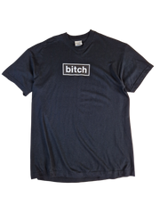 Screen Stars Shirt "Bitch" Schwarz L