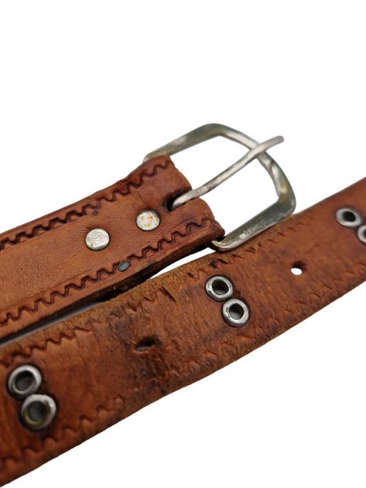 Vintage Gürtel Leder Braun
